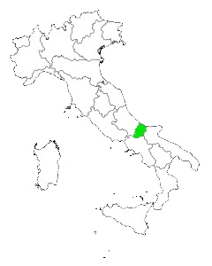 Map of Italy Highlighting Moiser