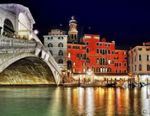 Hotel on canal Venice Italy